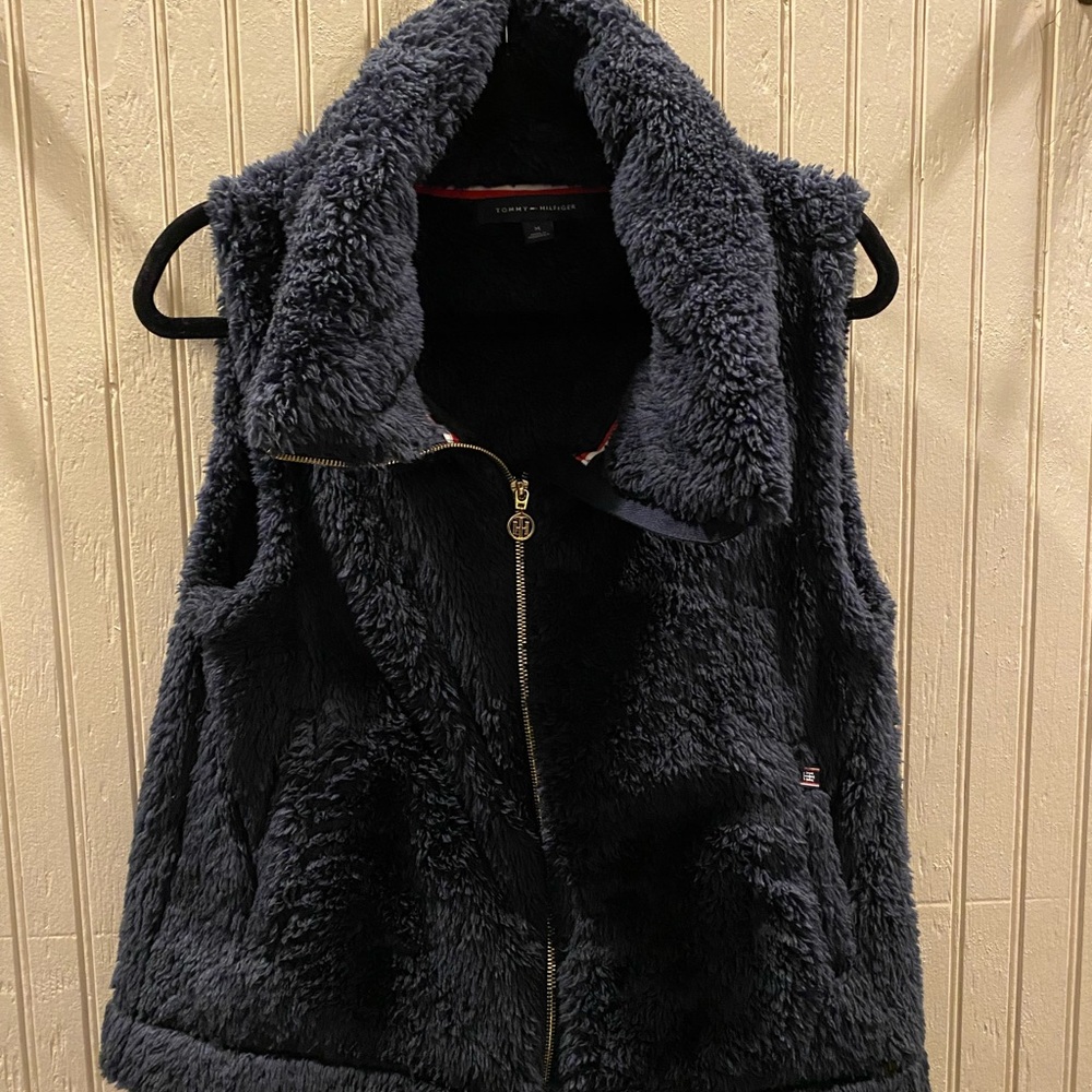 Tommy Hilfiger Women's Dark Blue Fleece Vest